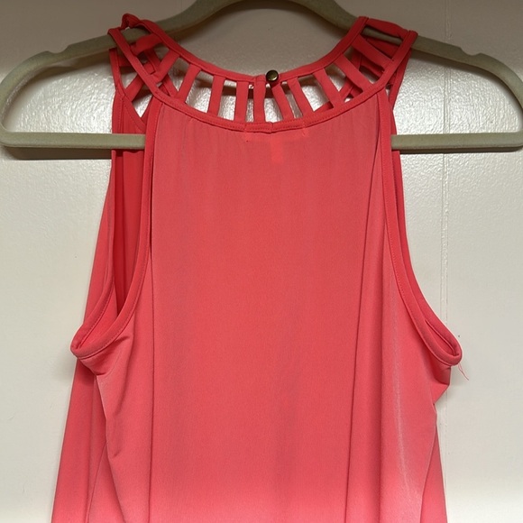 Faith and Joy Sleeveless Melon Colored Top Sz L - Picture 3 of 8
